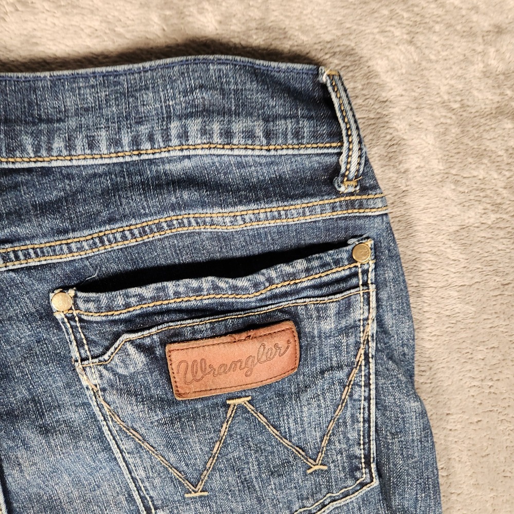 Wrangler Retro Slim Boot Jeans Mens 29x30 Blue Excellent Stretch 10WLT77LY - Picture 12 of 13